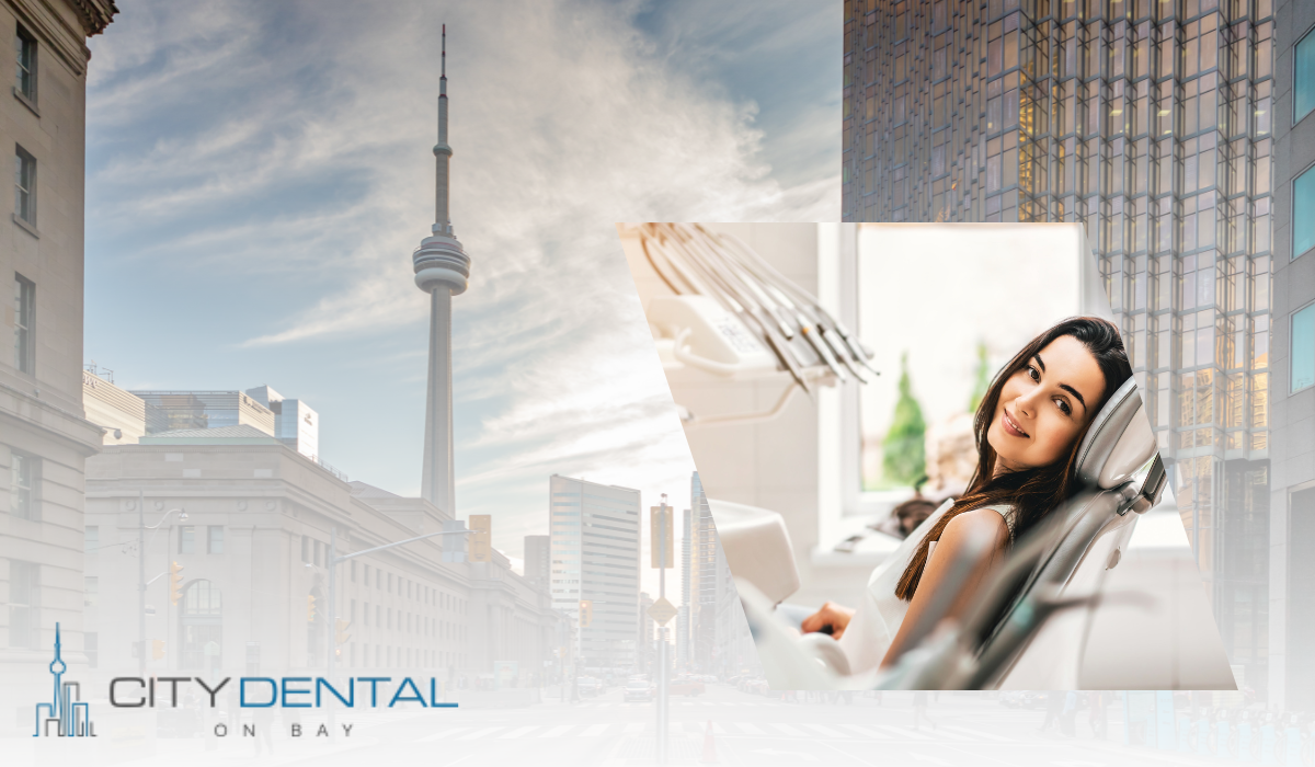 Dentist downtown Toronto office interior City Dental on Bay professional dental care